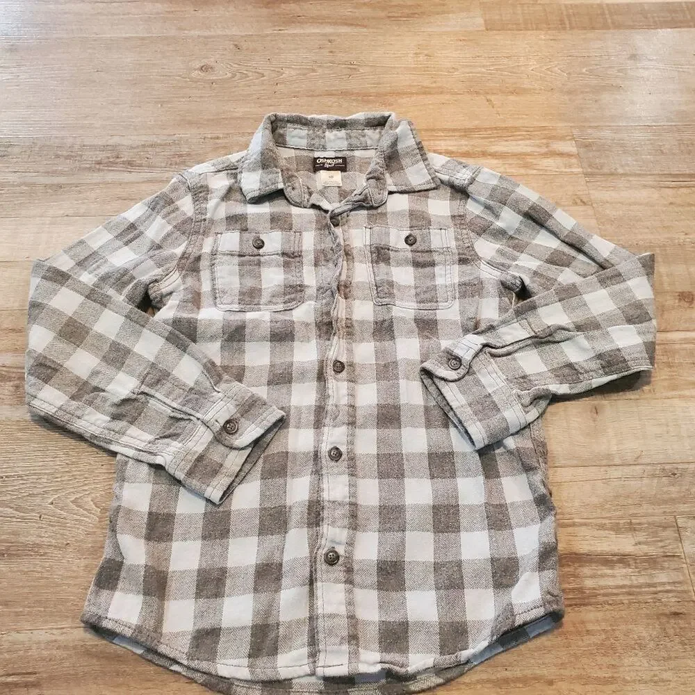 Oshkosh bgosh boys size 10 button down shirt